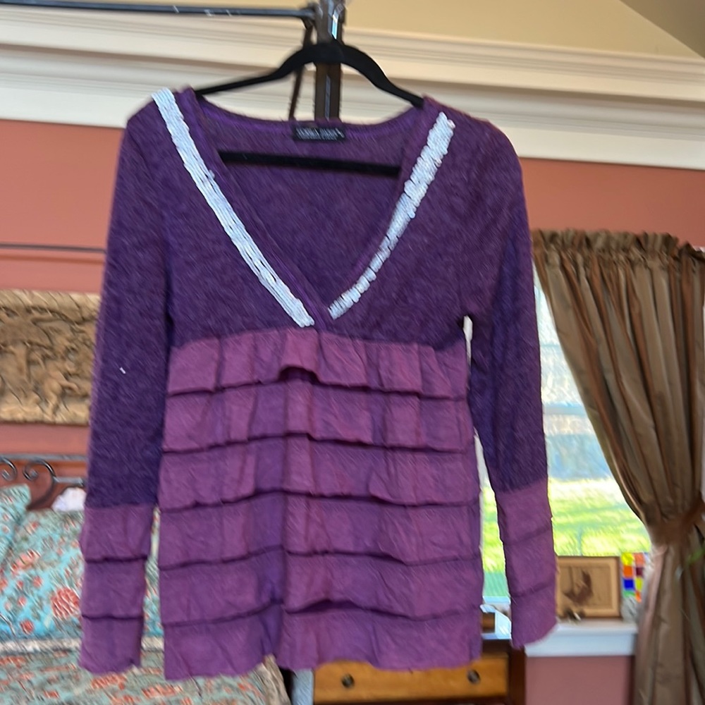 Beautiful, Fun Purple Sweater!